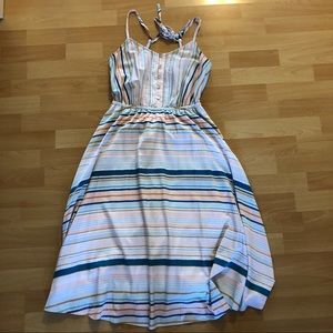 Lauren Conrad striped midi dress